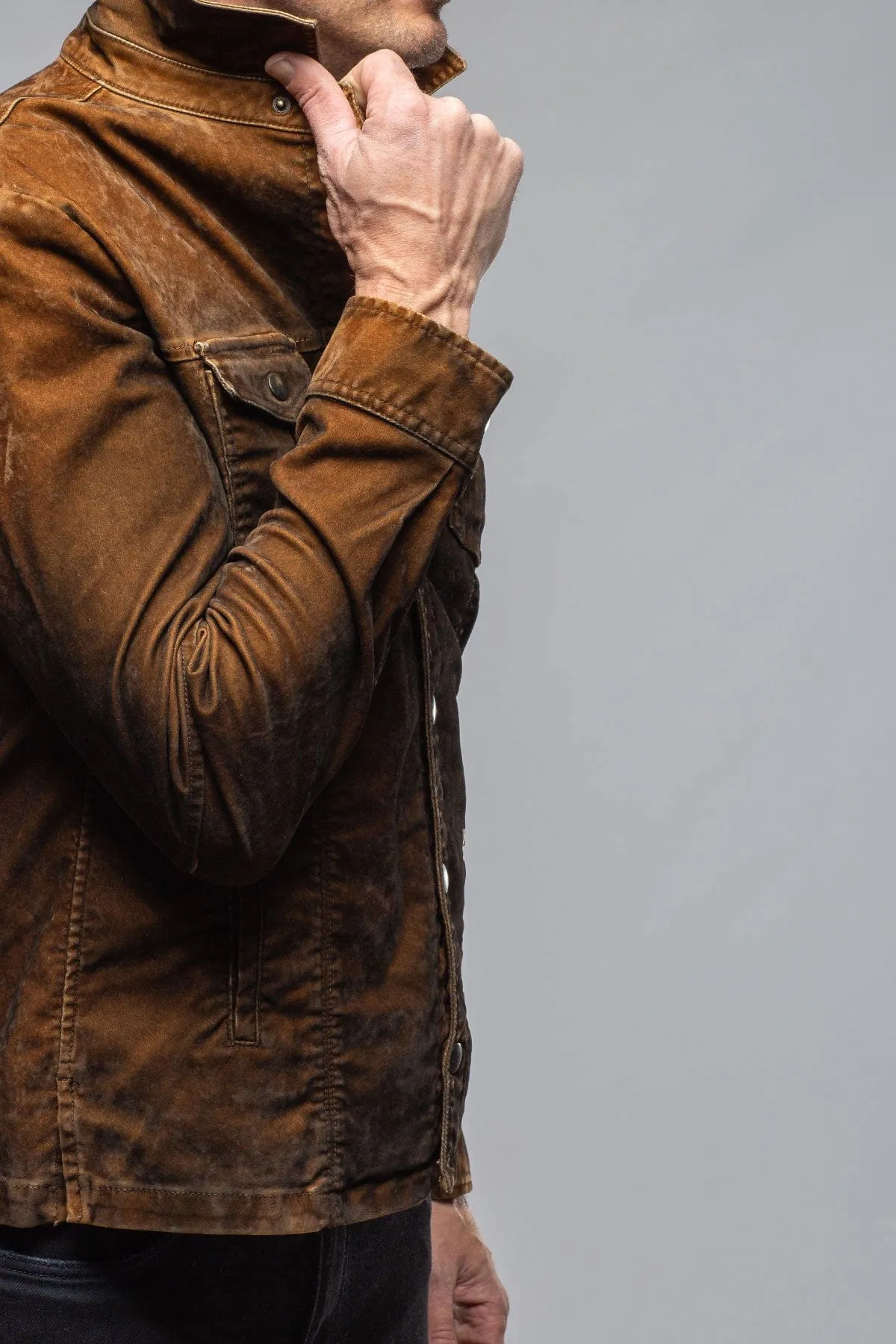 Diesel Moleskin Jacket In Ruggine