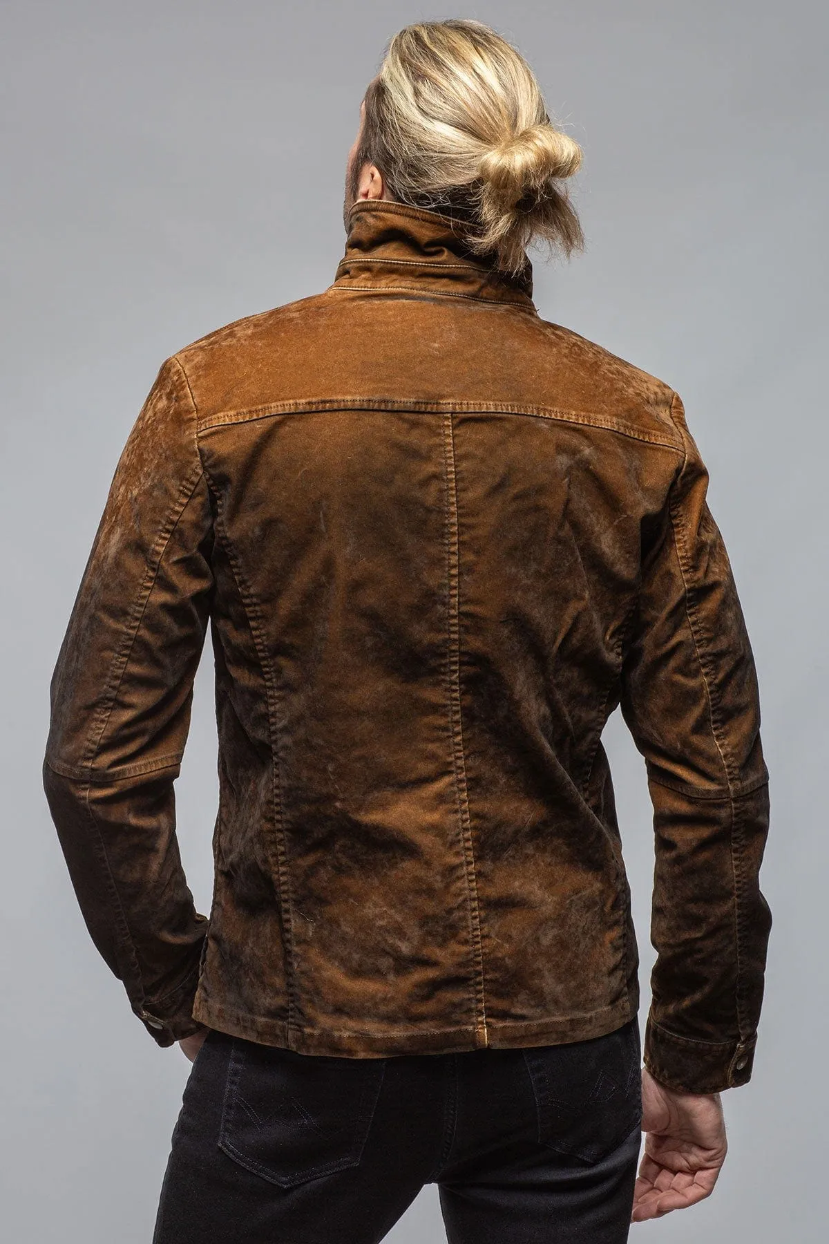 Diesel Moleskin Jacket In Ruggine