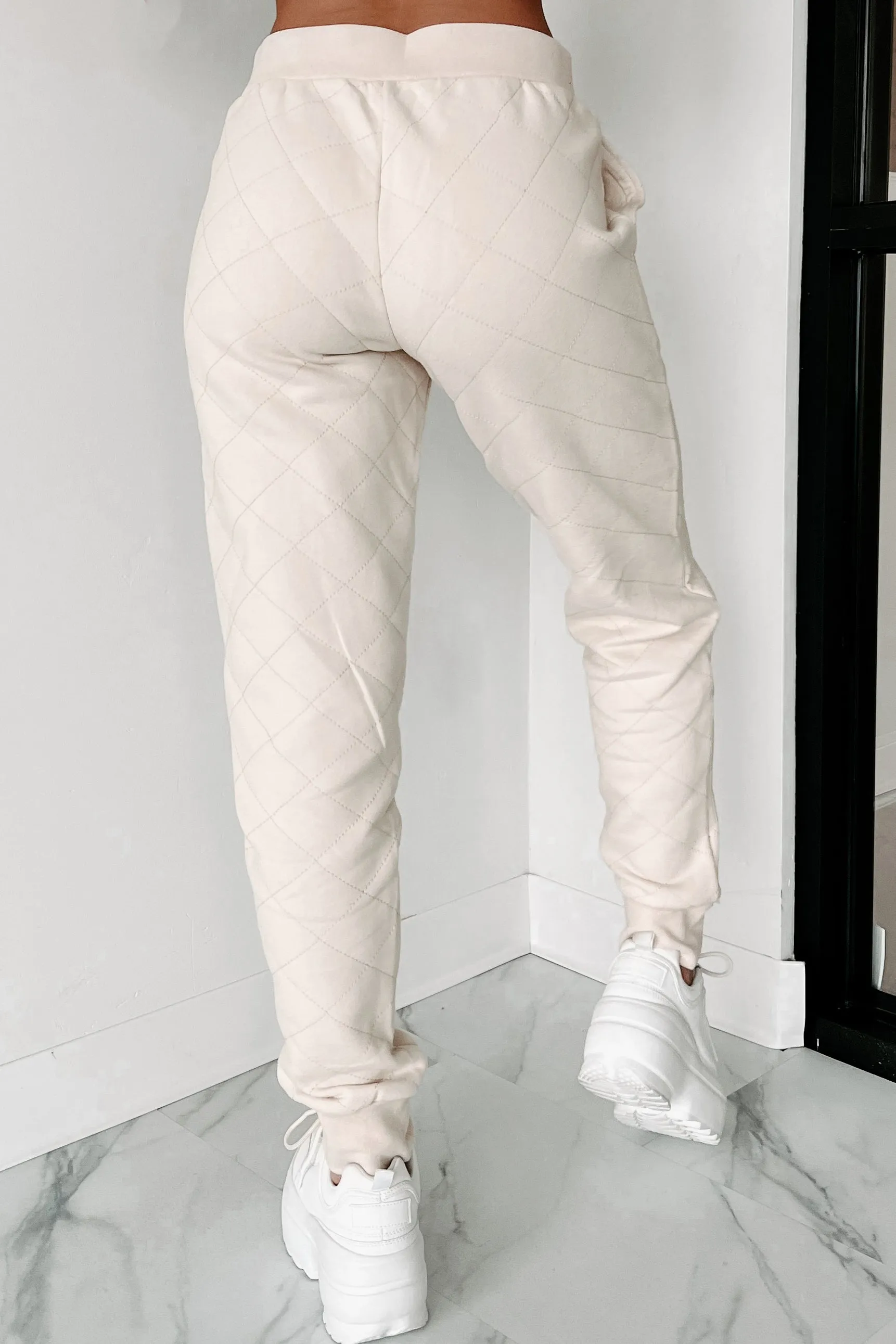 Doris Quilted Two-Piece Set (Cream)