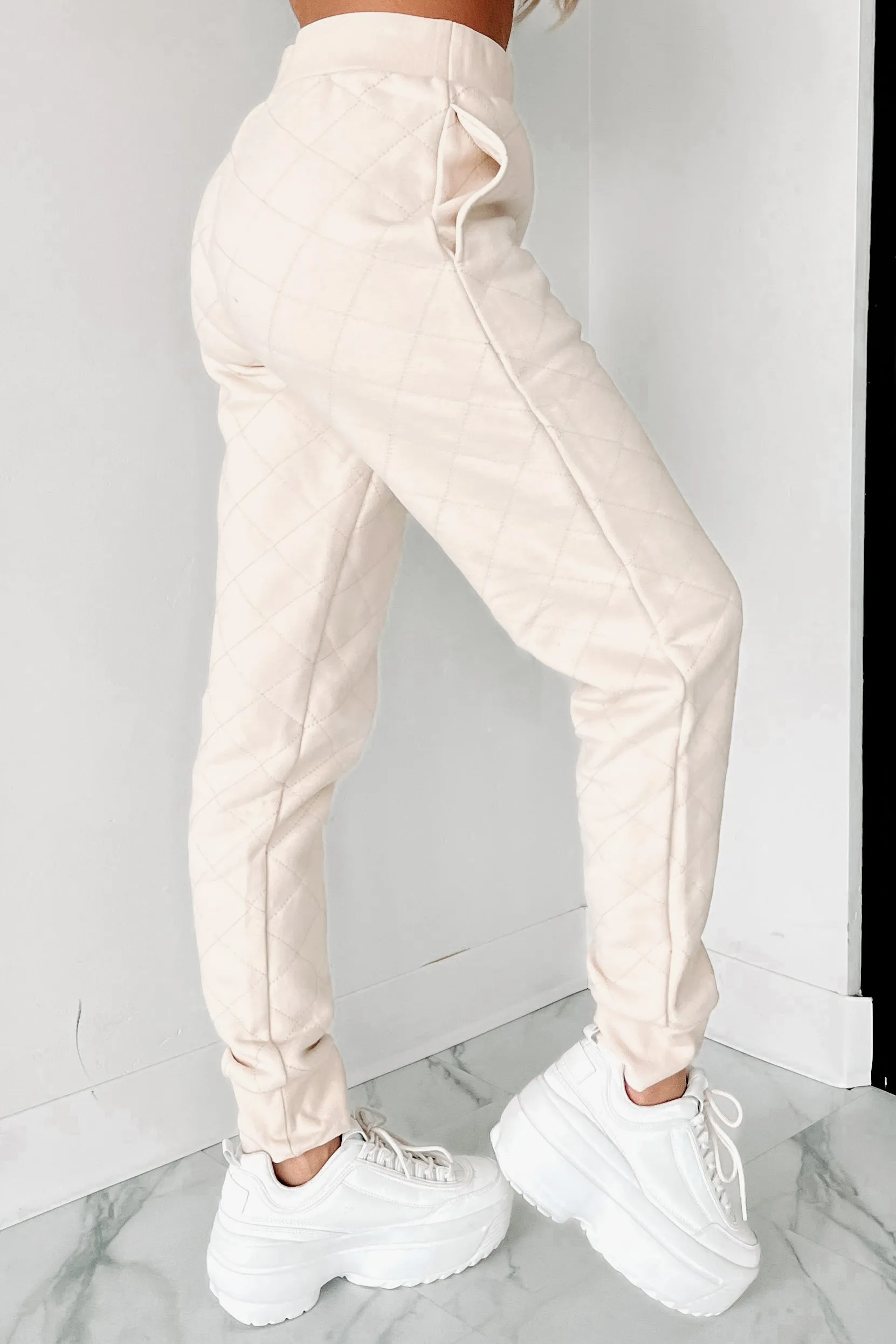 Doris Quilted Two-Piece Set (Cream)