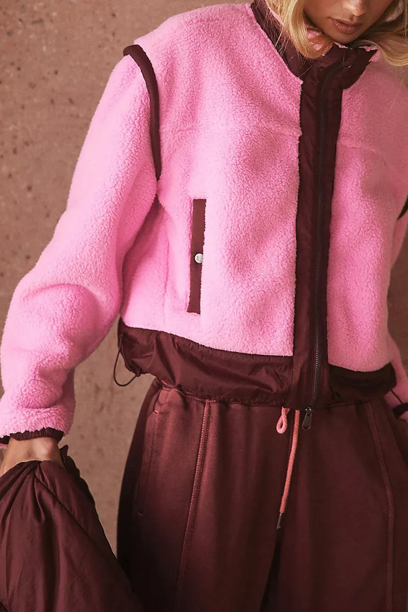 DS3214 Fleece Zip Up Jacket Outerwear