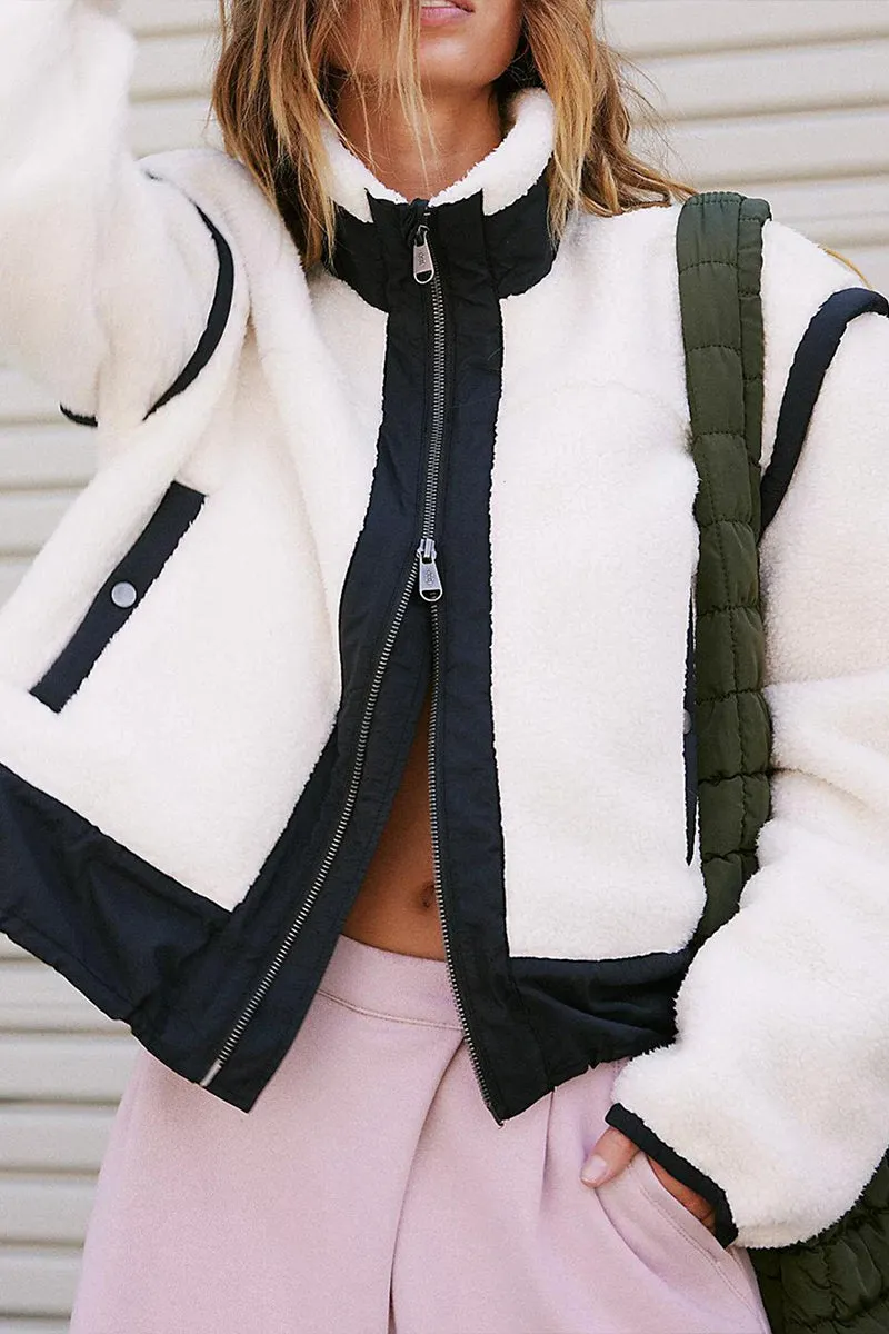 DS3214 Fleece Zip Up Jacket Outerwear