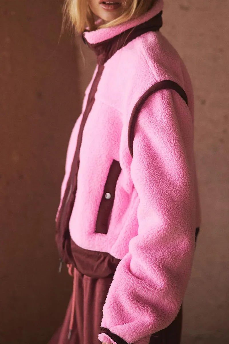 DS3214 Fleece Zip Up Jacket Outerwear