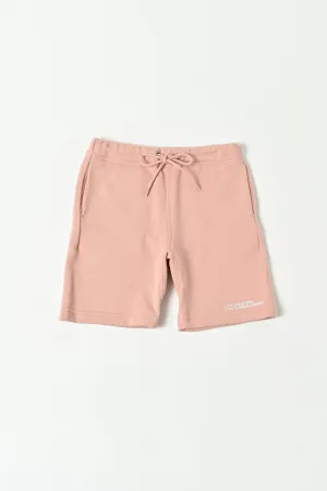 East End Highlander Sweat Shorts - Salmon Pink- 110cm Last One