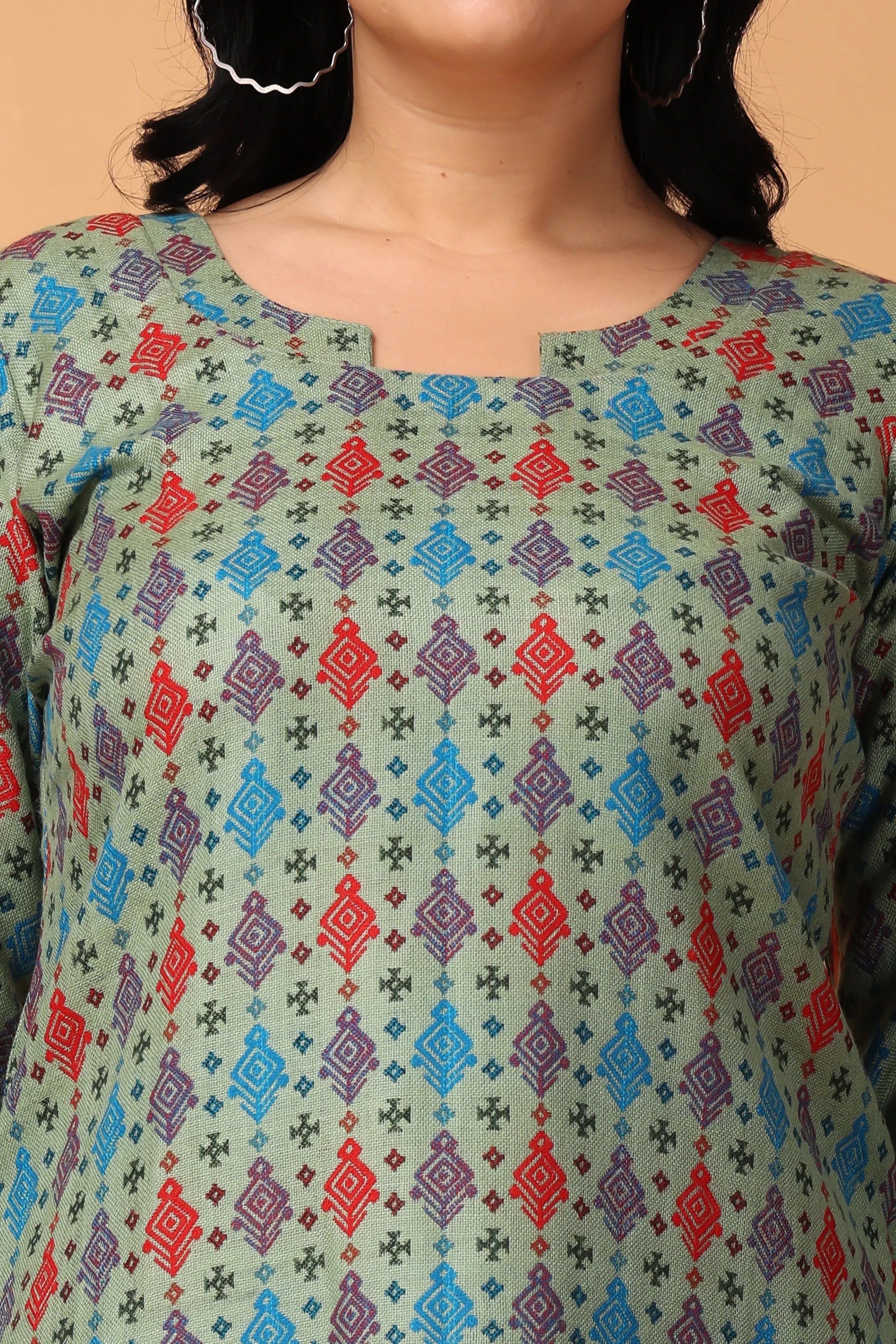 Easy Elegance Woollen Kurta Set