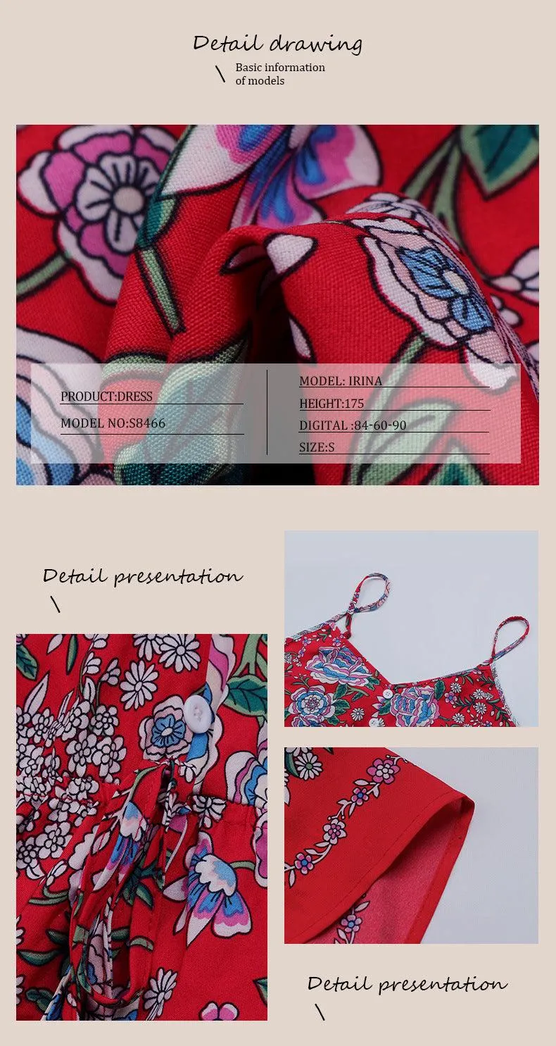 Elegant Summer Sundress With Floral Print