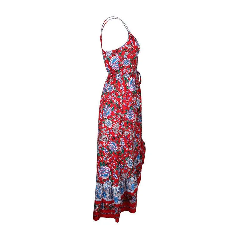 Elegant Summer Sundress With Floral Print