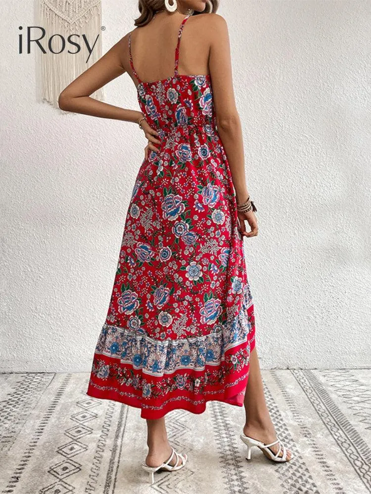 Elegant Summer Sundress With Floral Print