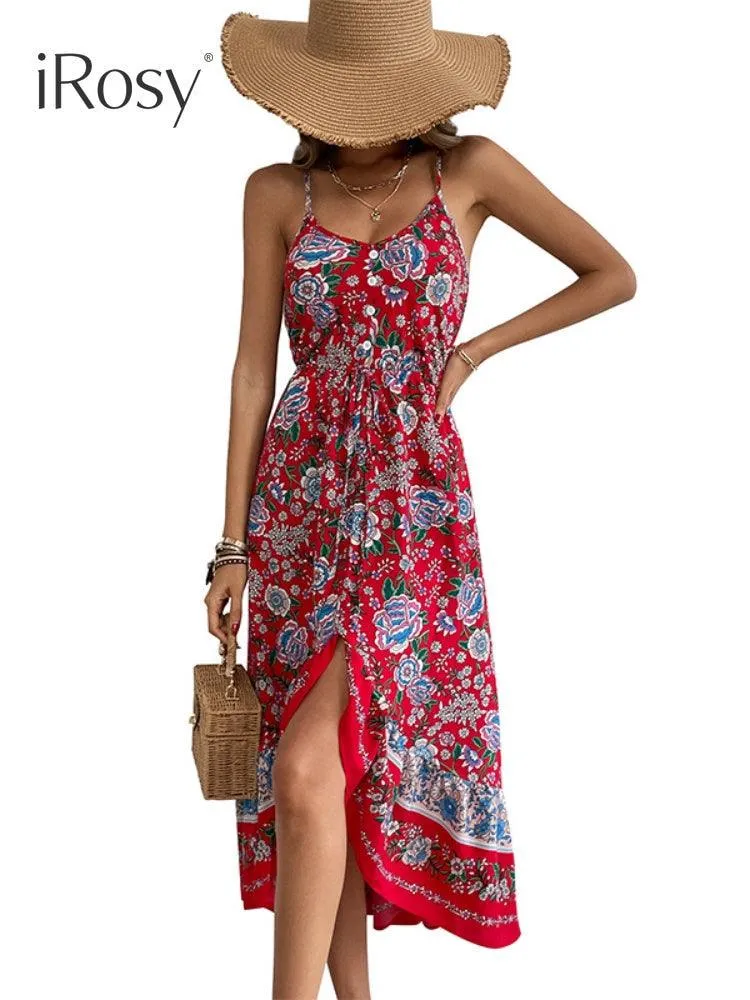 Elegant Summer Sundress With Floral Print