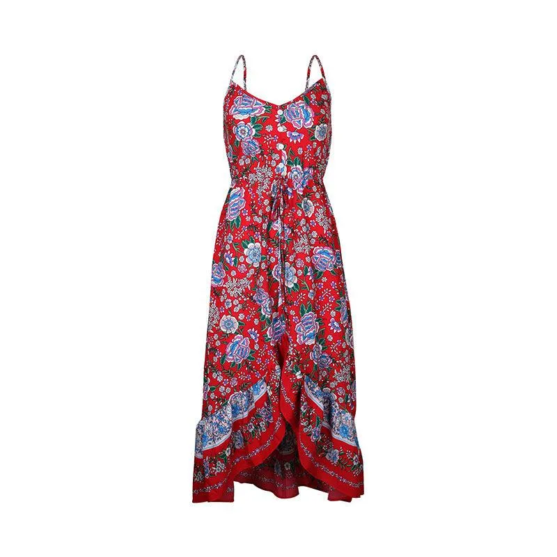 Elegant Summer Sundress With Floral Print