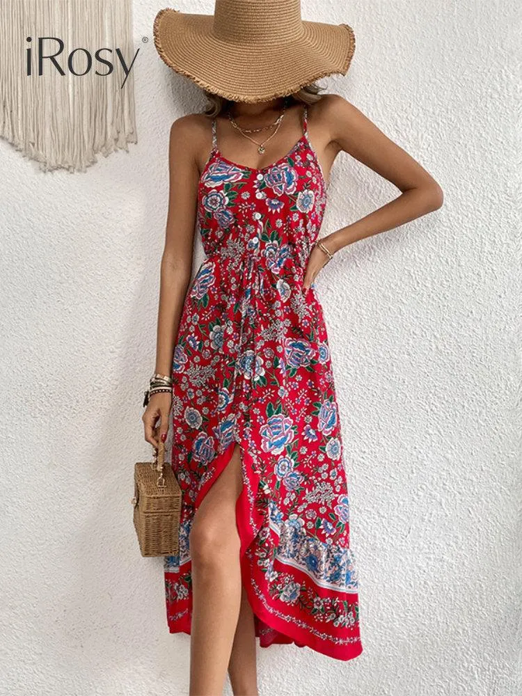 Elegant Summer Sundress With Floral Print