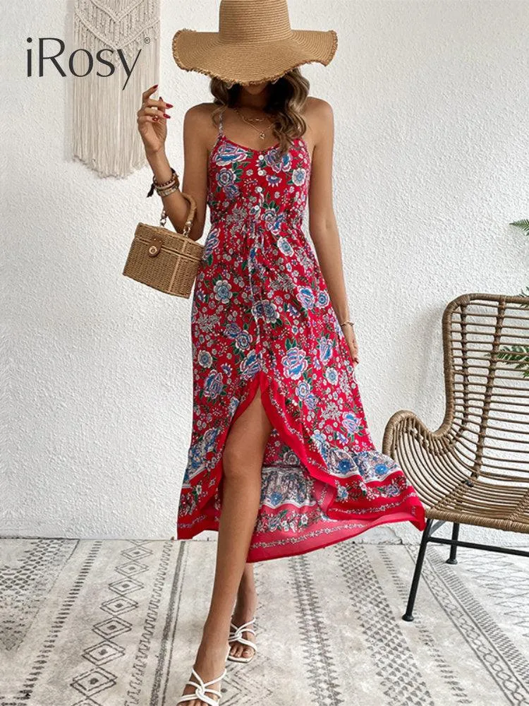 Elegant Summer Sundress With Floral Print
