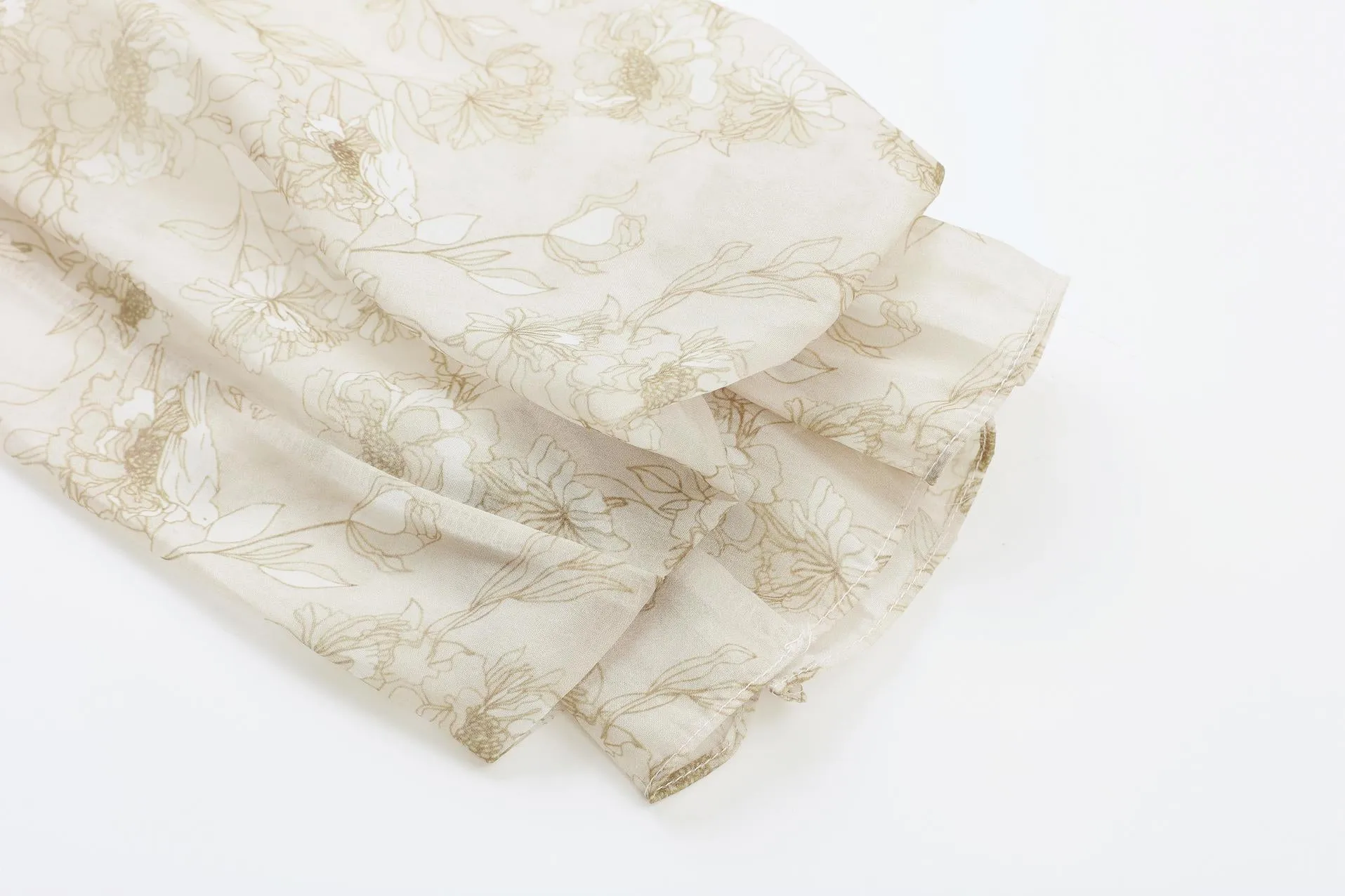 Elegant Women's Sundress with Full Floral Design