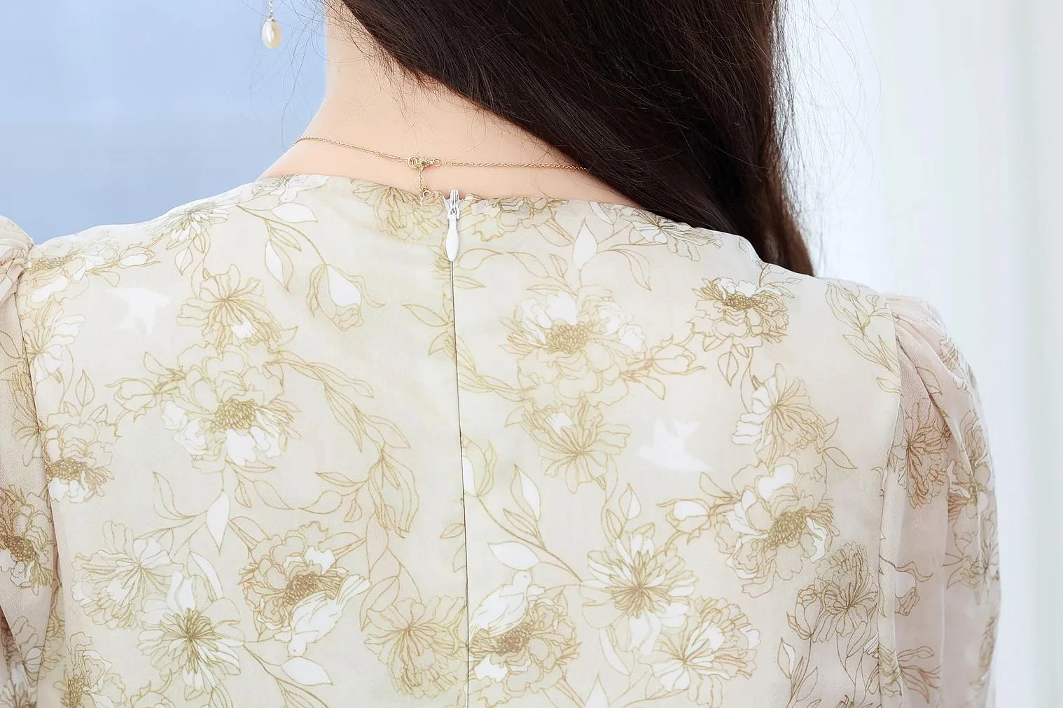 Elegant Women's Sundress with Full Floral Design