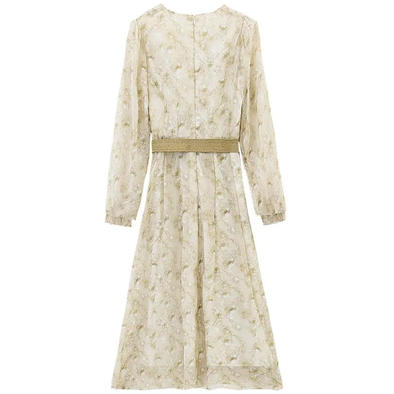 Elegant Women's Sundress with Full Floral Design