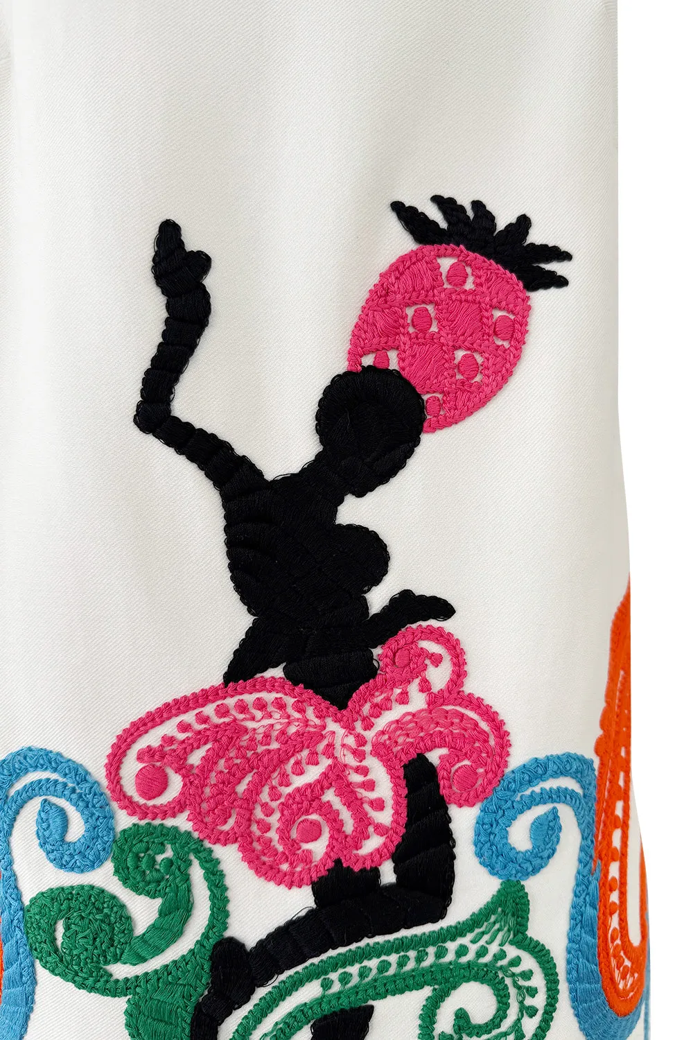 Exceptional Spring 2011 Prada Runway & Ad Campaign Embroidered White Dress
