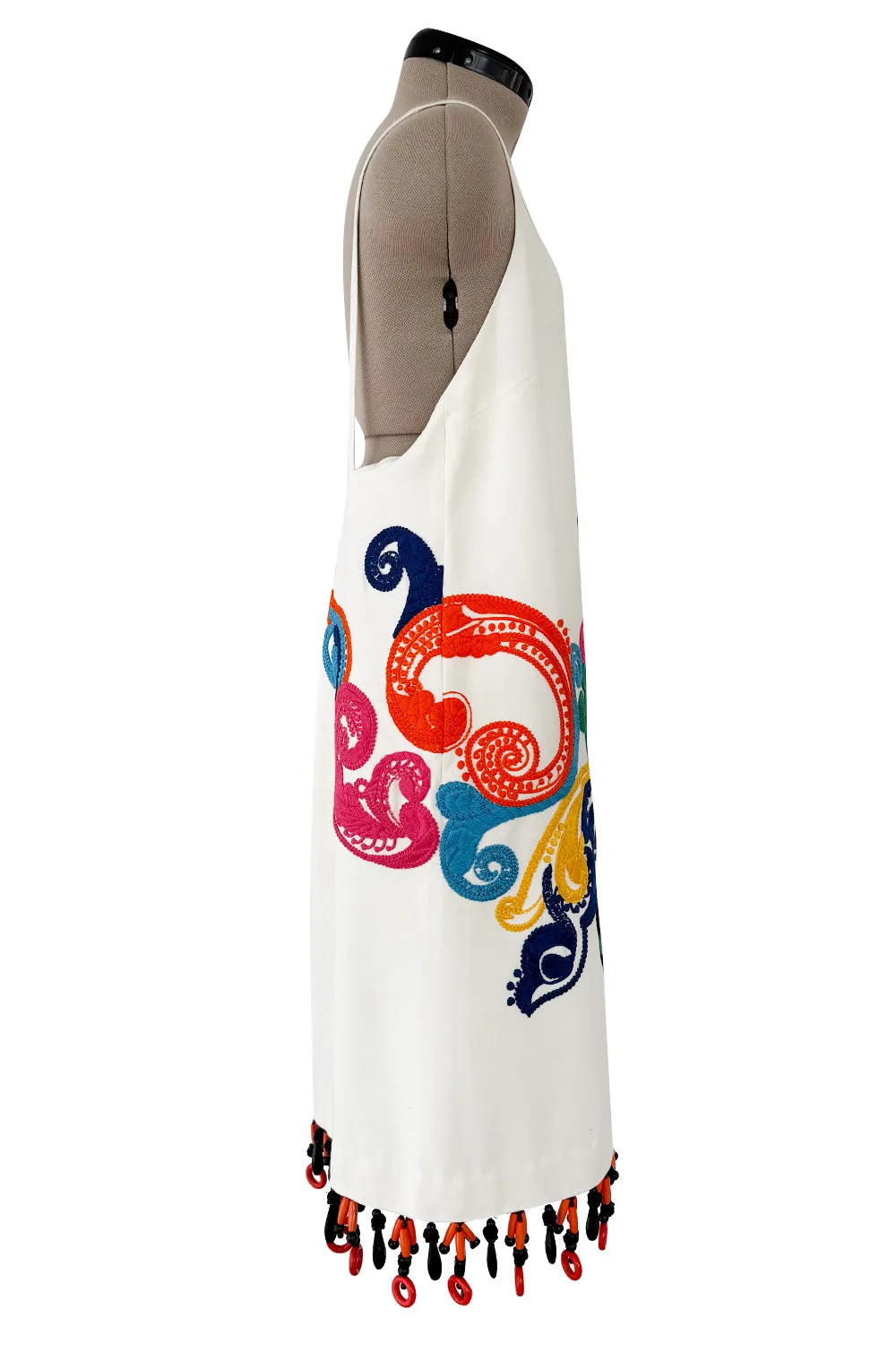 Exceptional Spring 2011 Prada Runway & Ad Campaign Embroidered White Dress