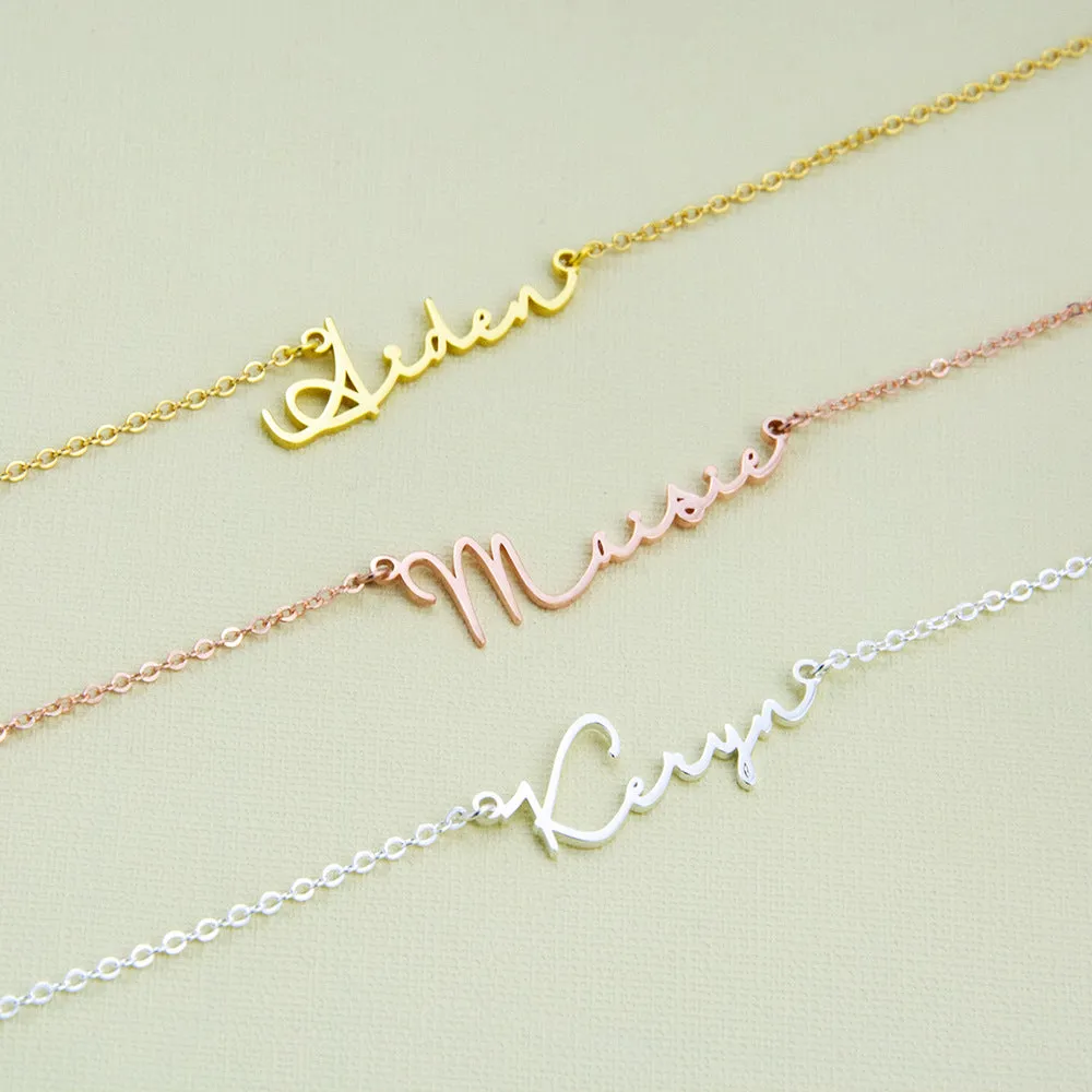 Exquisite and Noble Customizable Name Design Versatile Necklace