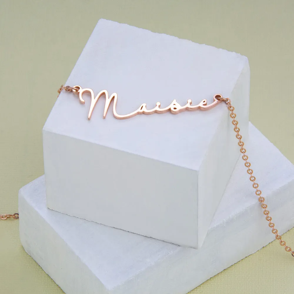Exquisite and Noble Customizable Name Design Versatile Necklace