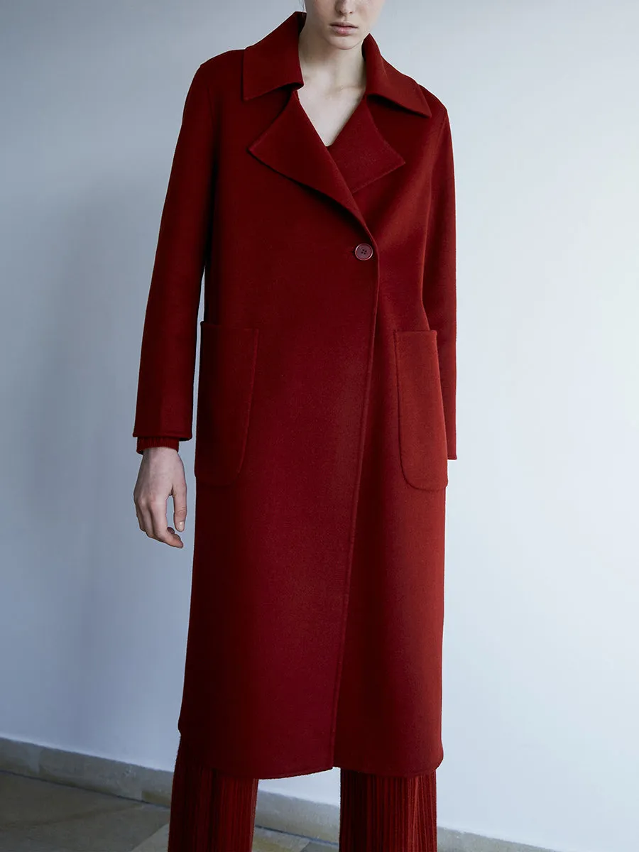 Fashion Lapel Long Sleeve Loose Casual Long Coat