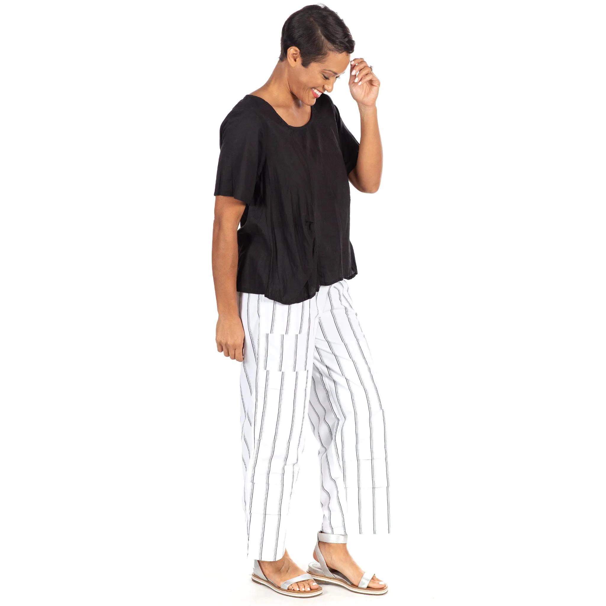 FINAL SALE CV143 Metro Pant in Goldman Stripe*