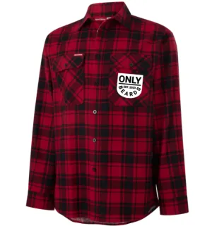 Flanellete Long Sleeve Shirt - Only Beards Oval