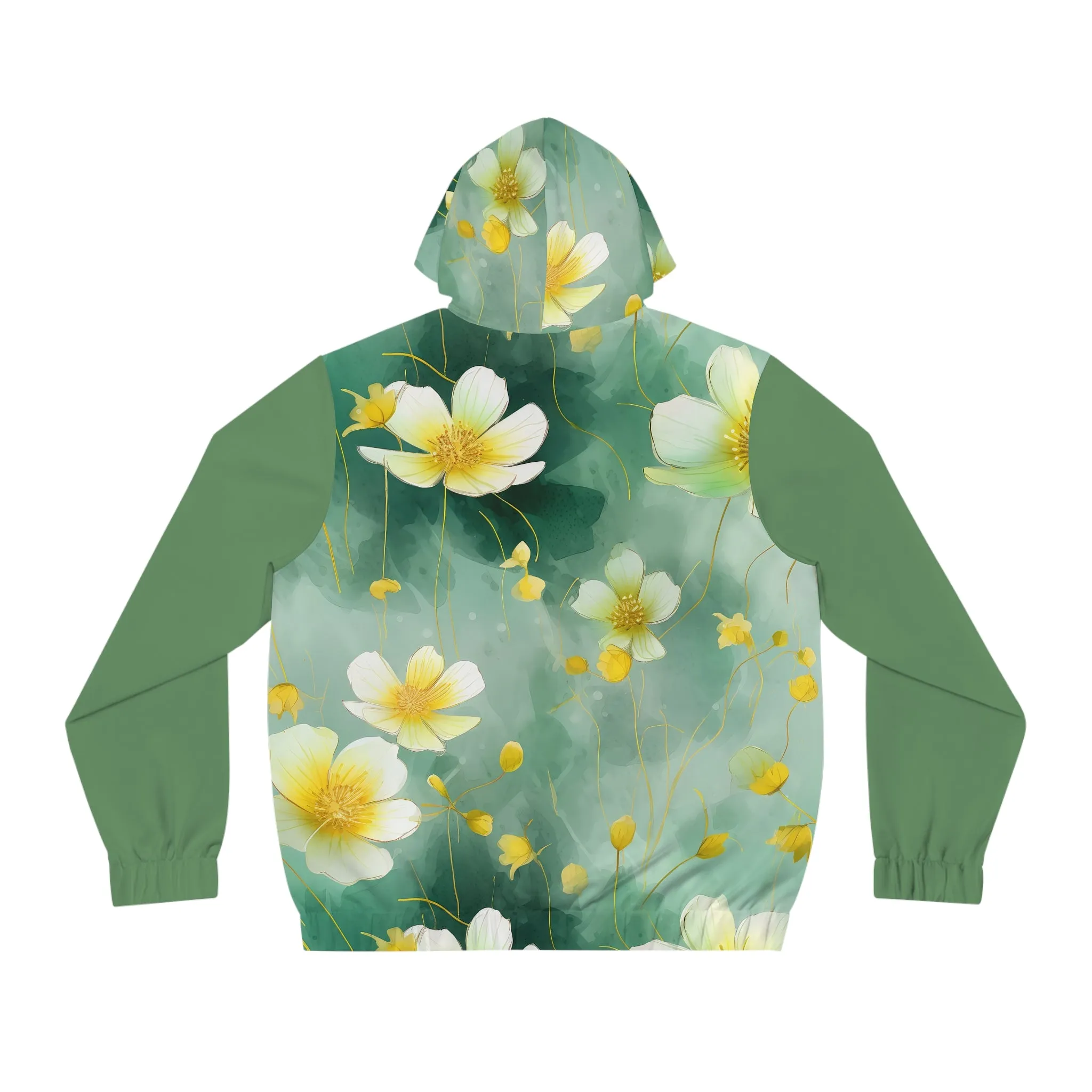 Floral Garden Full-Zip Hoodie - Men's Eco-Friendly Outerwear