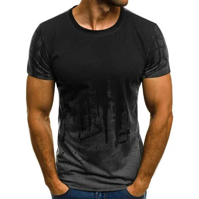 FLYFIREFLY Men Camouflage Printed  Male T Shirt Bottoms Top Tee Male Hiphop Streetwear Long Sleeve Fitness Tshirts
