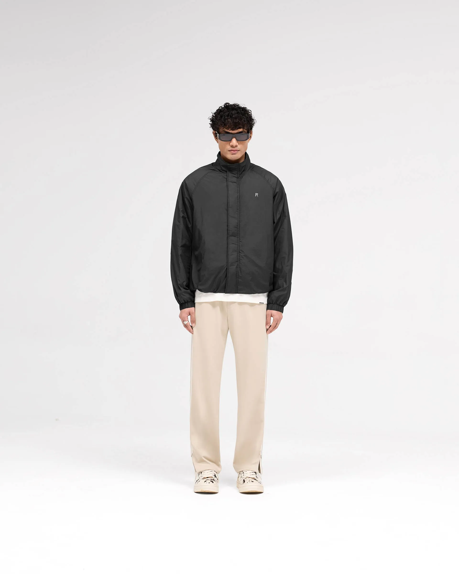 Funnel Neck Jacket - Black