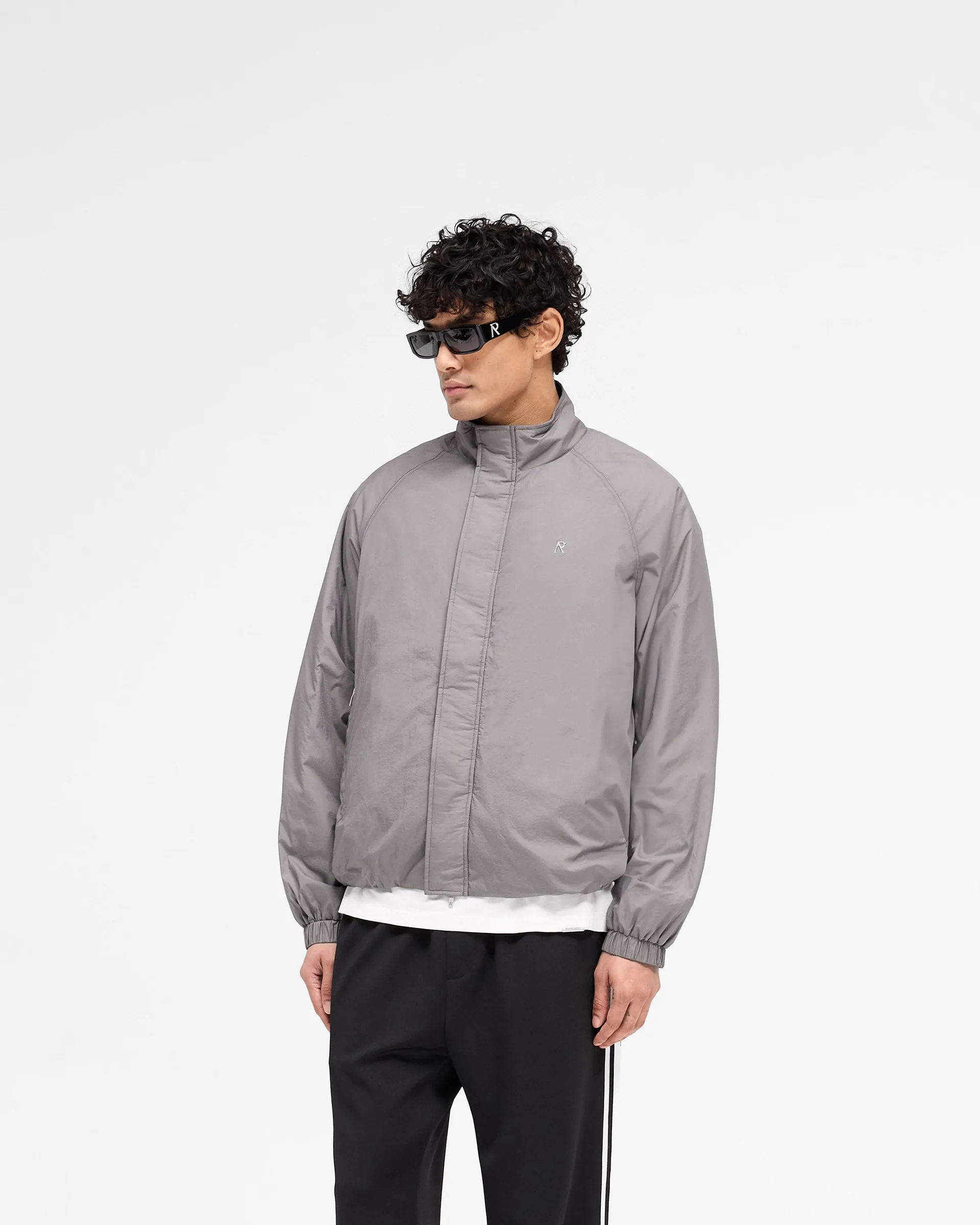 Funnel Neck Jacket - Stone