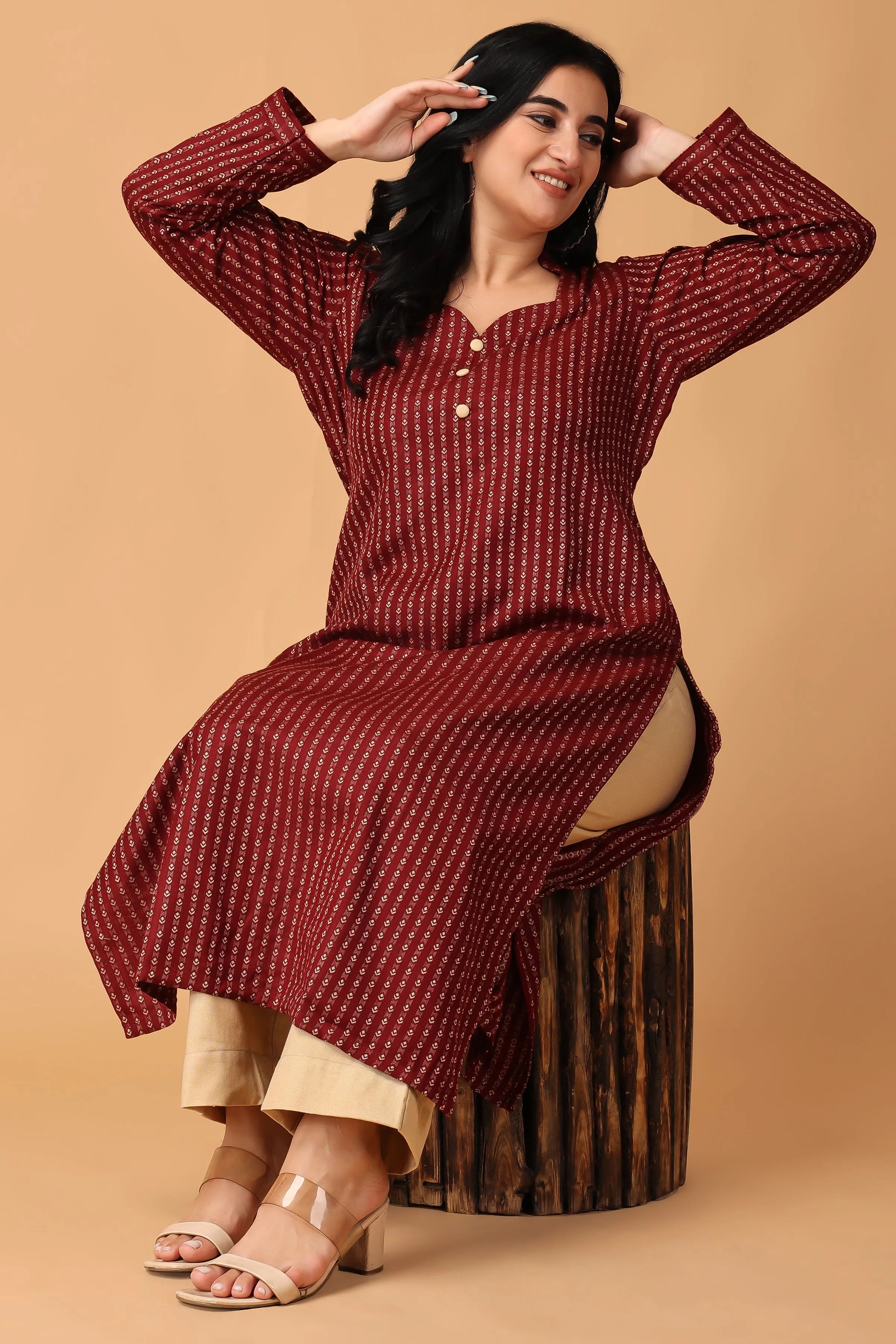 Furnace Flow Woollen Kurta