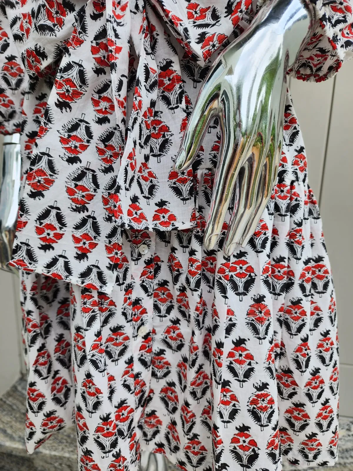 Gameday Sleeveless Sundress - Red/Black