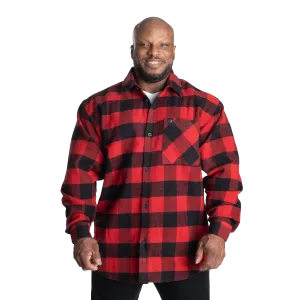 GASP Heavy Flannel Shirt - Red/Black