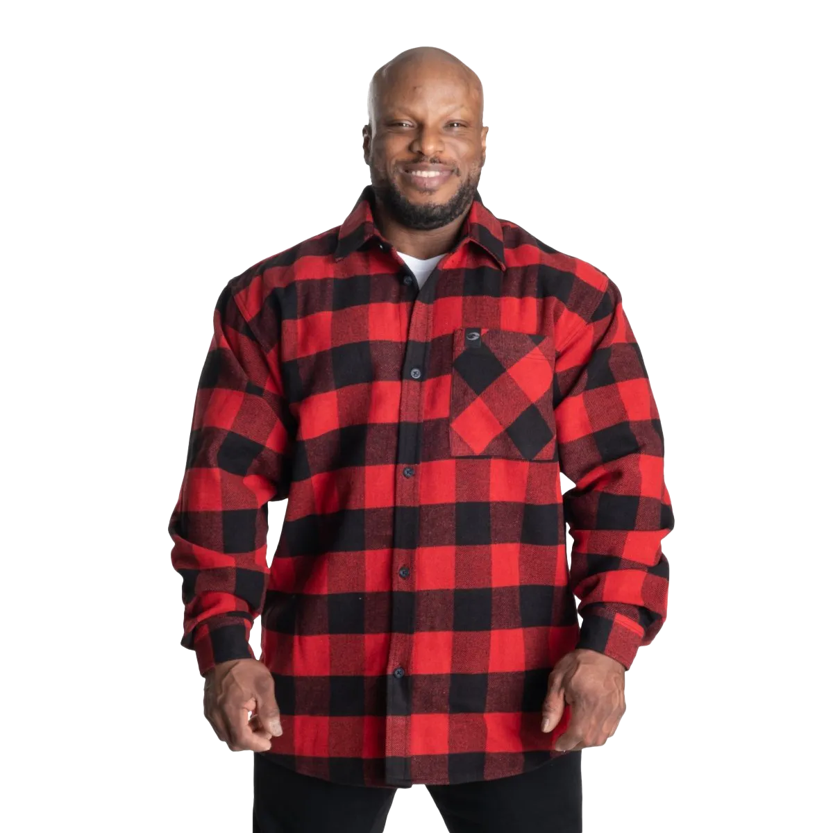 GASP Heavy Flannel Shirt - Red/Black