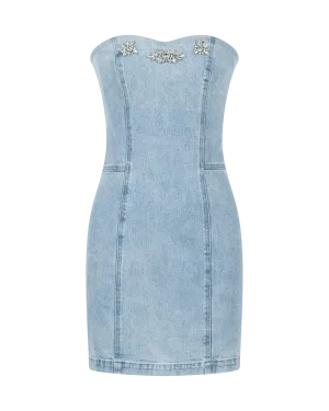 Generation Love Idara Crystal Denim Dress