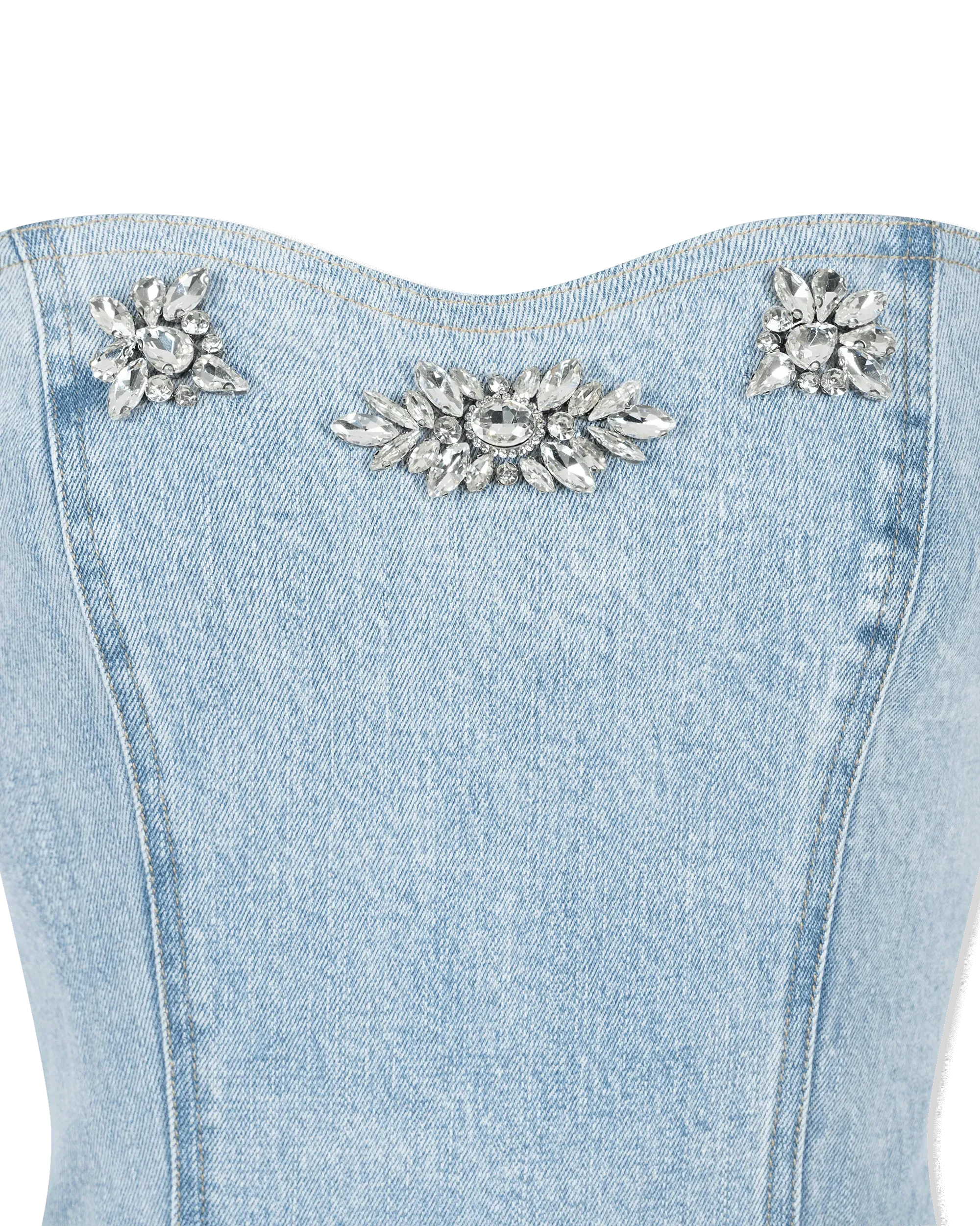 Generation Love Idara Crystal Denim Dress