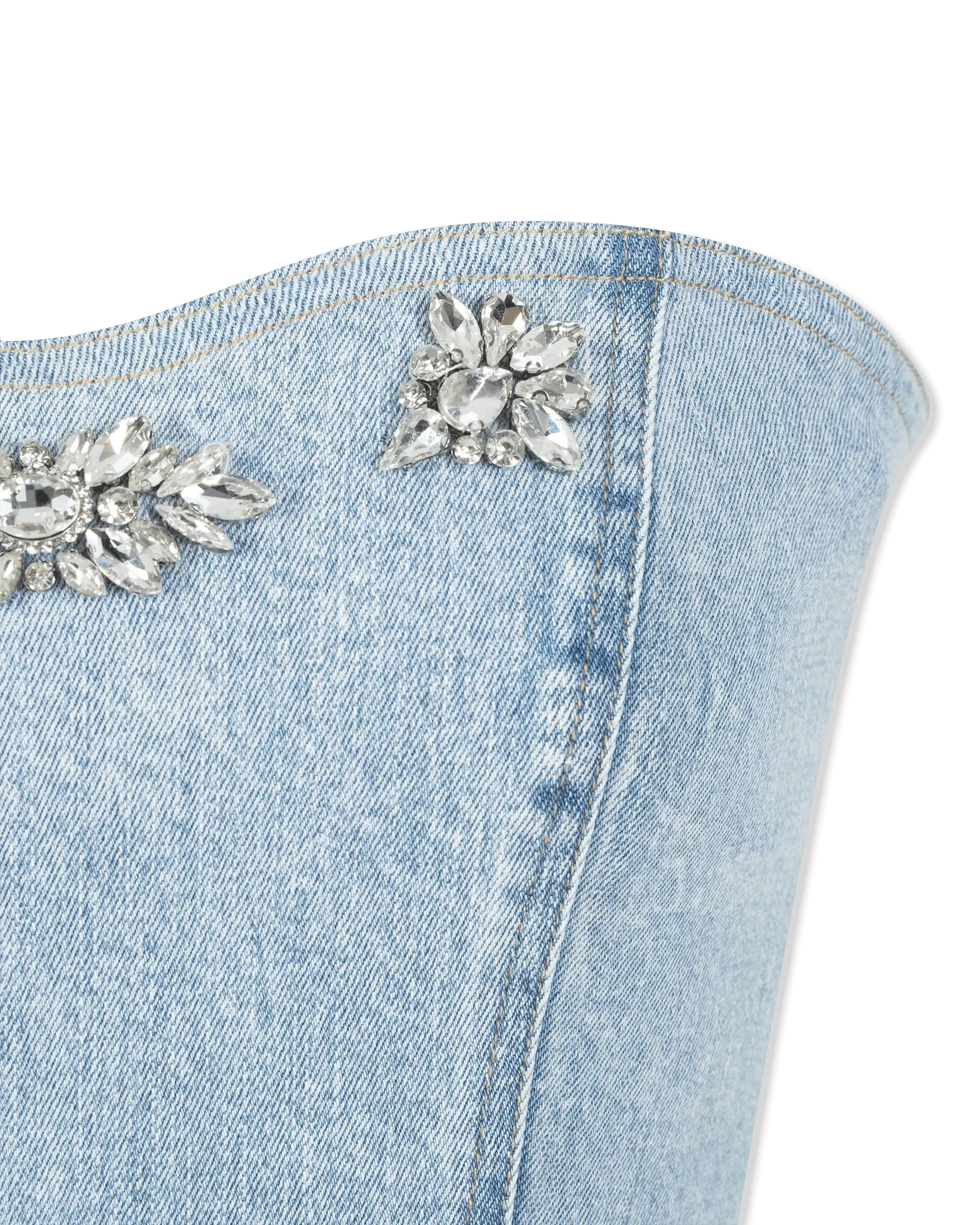 Generation Love Idara Crystal Denim Dress