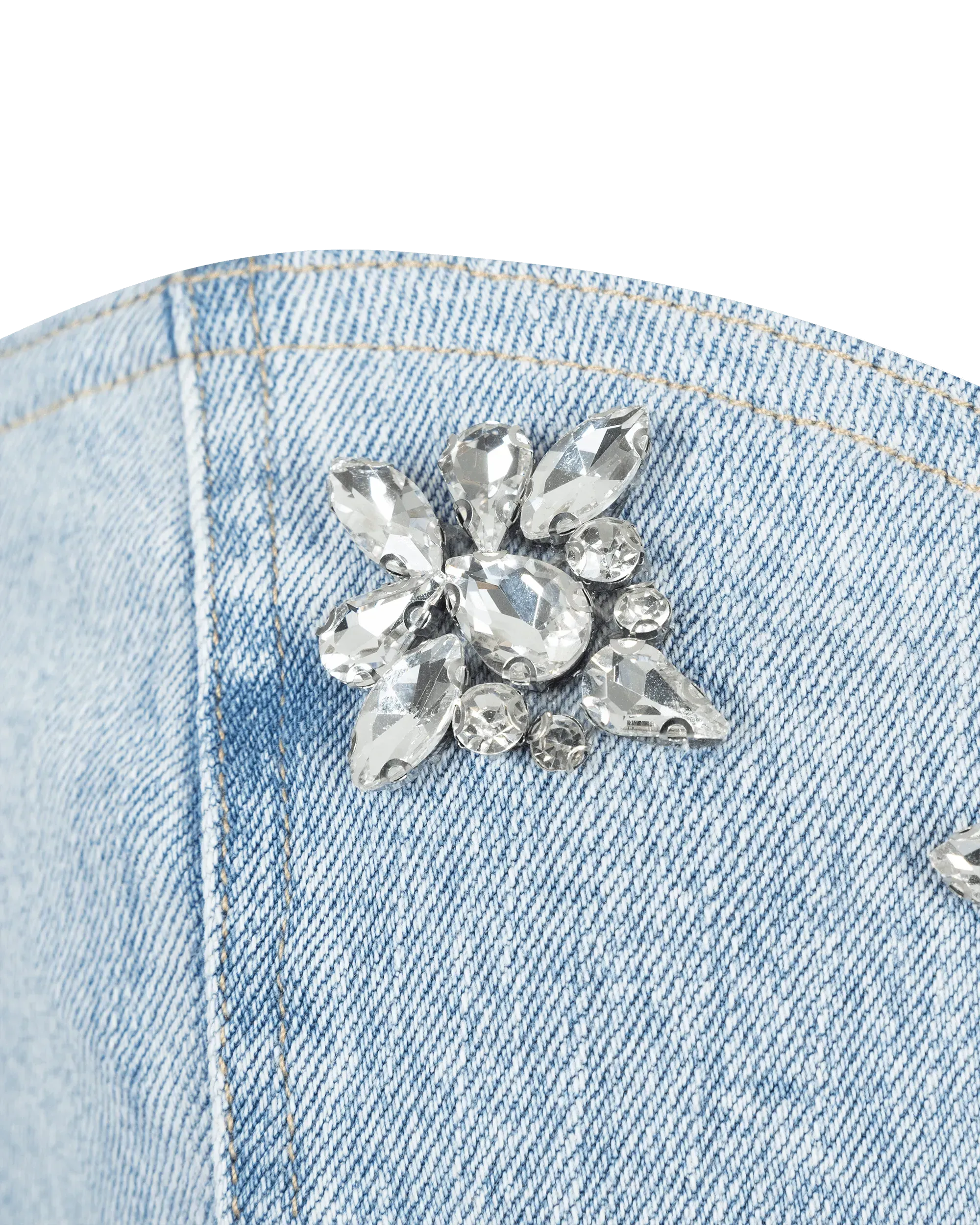 Generation Love Idara Crystal Denim Dress