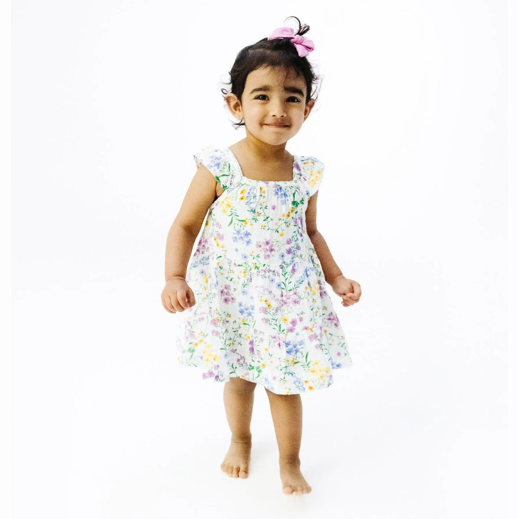 Girls Dresses | Twirly Sundress - Cottage Climbing Floral | Angel Dear