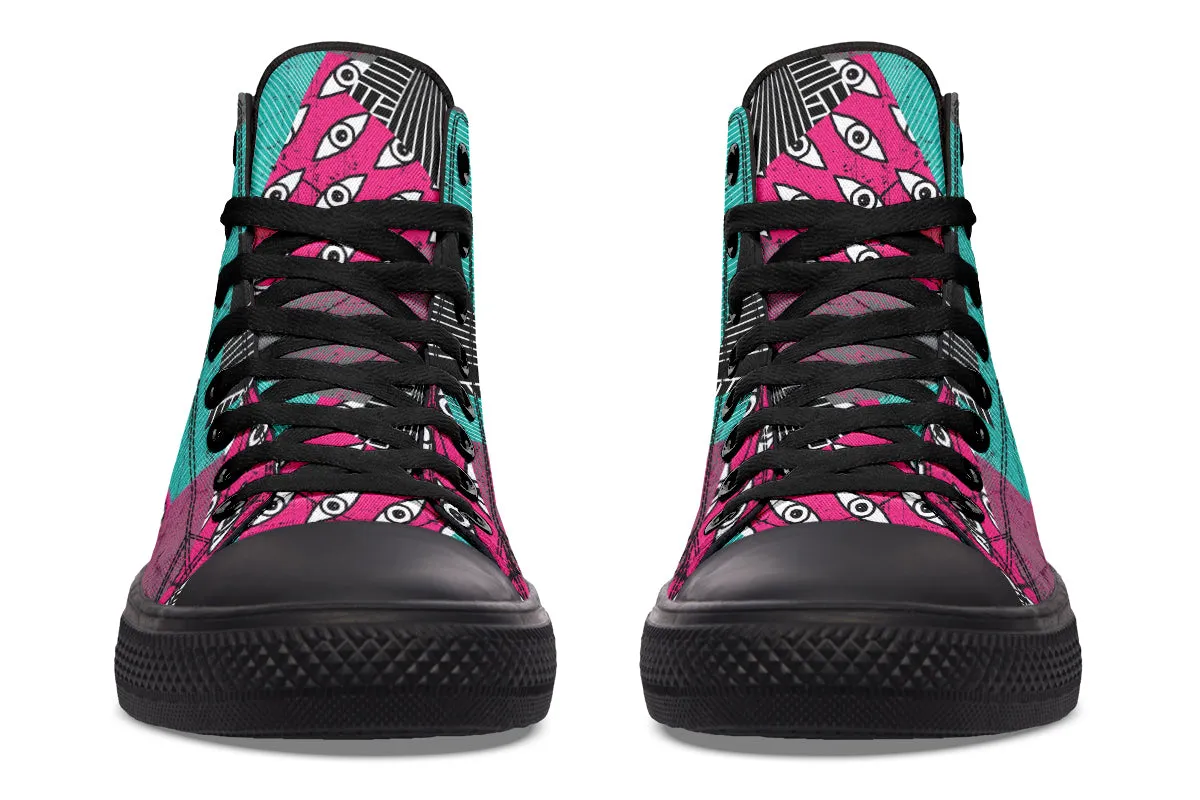 Graphic Eyes High Tops
