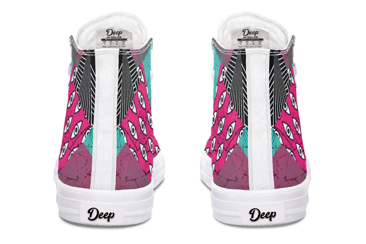 Graphic Eyes High Tops