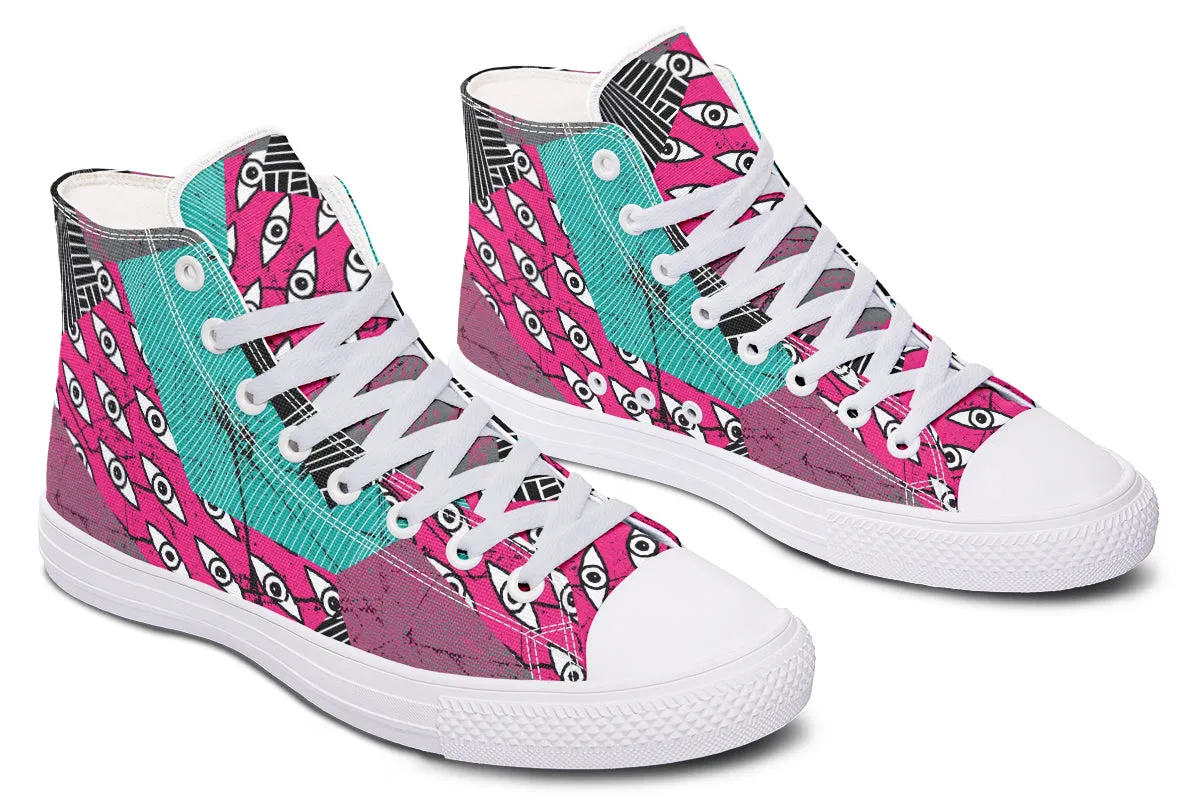 Graphic Eyes High Tops