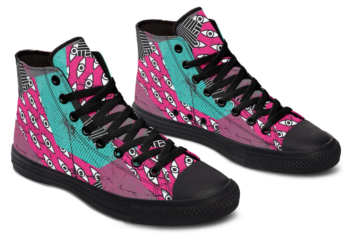 Graphic Eyes High Tops