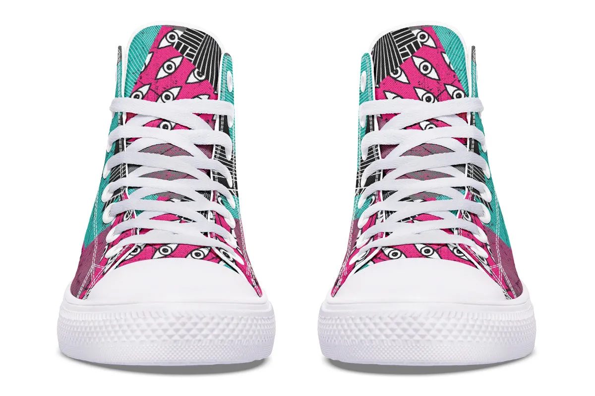 Graphic Eyes High Tops
