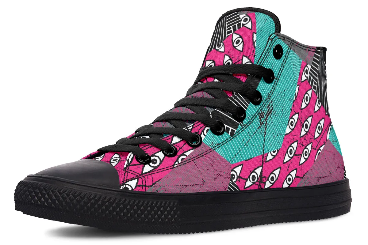 Graphic Eyes High Tops