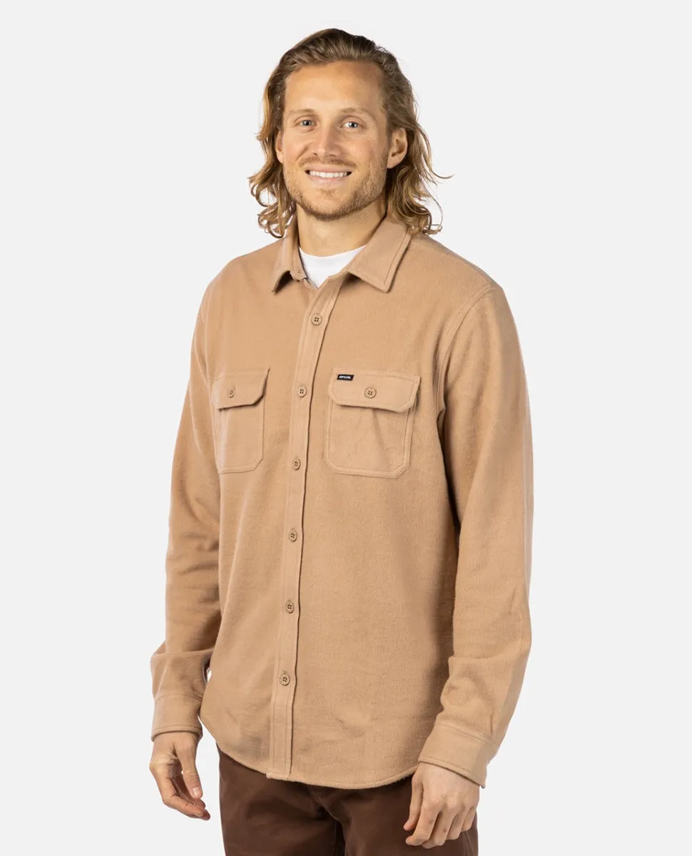 Grid Solid Long Sleeve Shirt