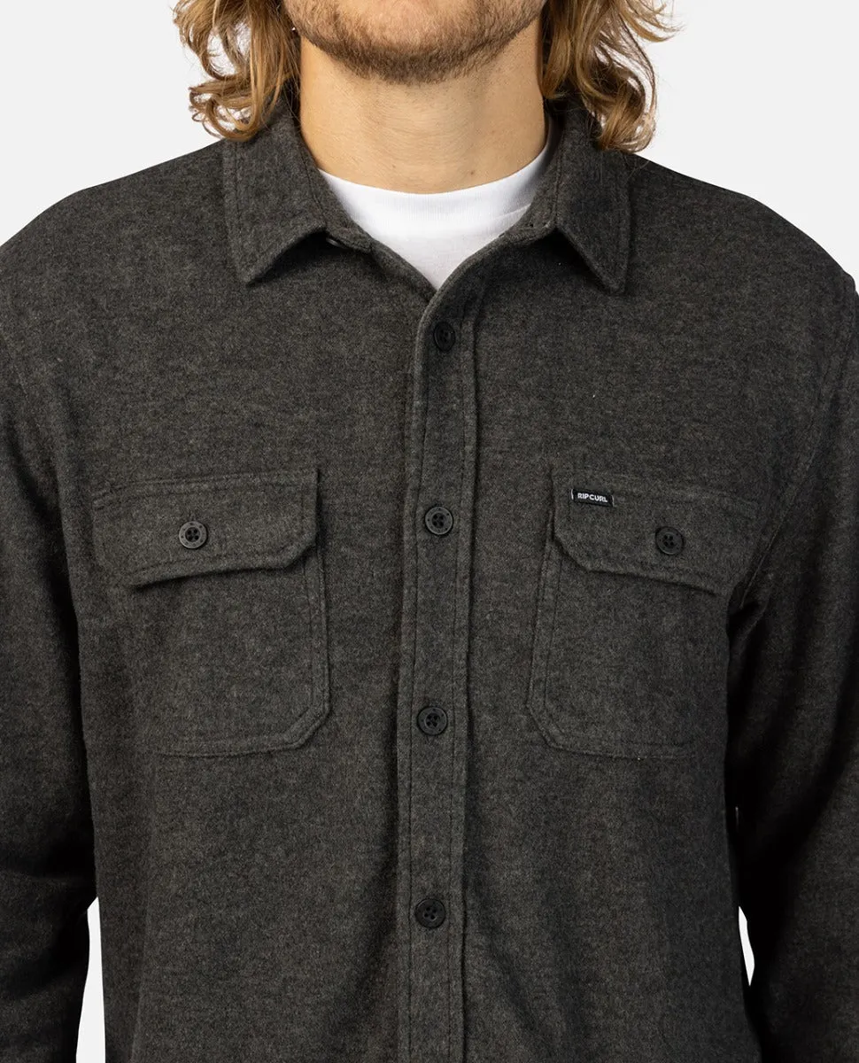 Grid Solid Long Sleeve Shirt