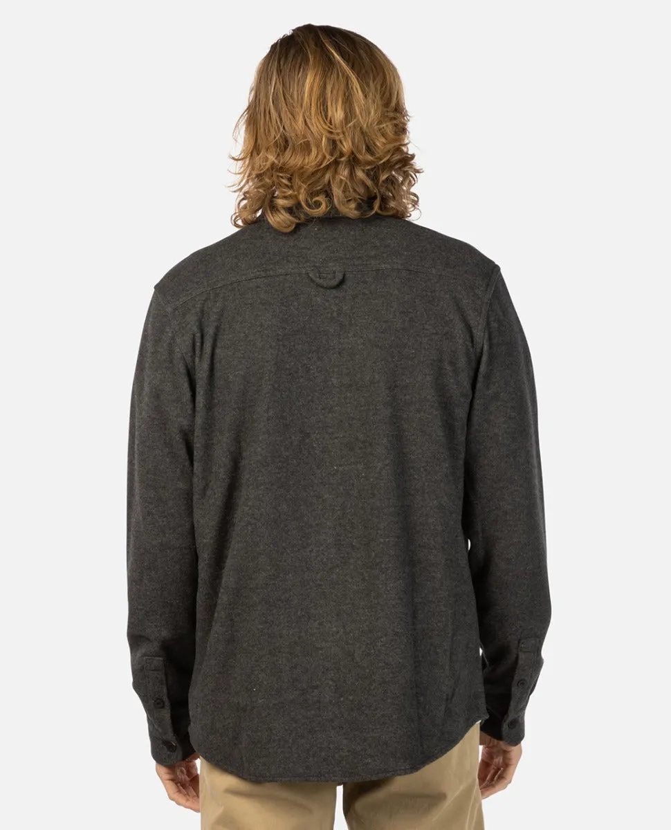 Grid Solid Long Sleeve Shirt