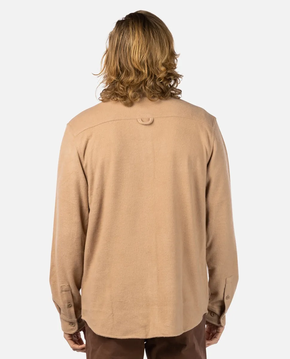 Grid Solid Long Sleeve Shirt