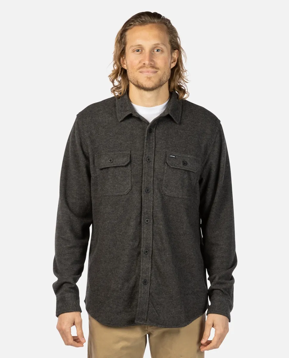 Grid Solid Long Sleeve Shirt